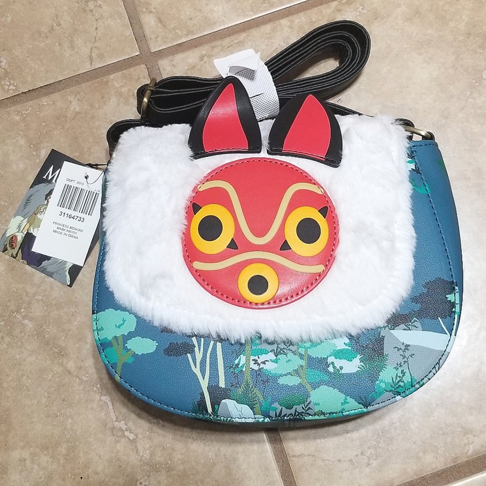 Studio Ghibli Princess Mononoke San Mask Crossbody Bag